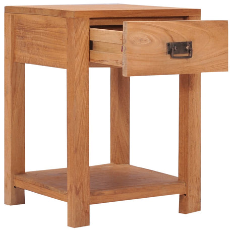 Bedside Cabinet 35X35X50 Cm Solid Teak Wood