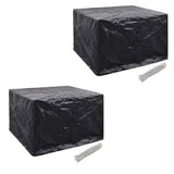 Garden Furniture Covers 2Pcs 4 Person Poly Rattan 113X113Cm