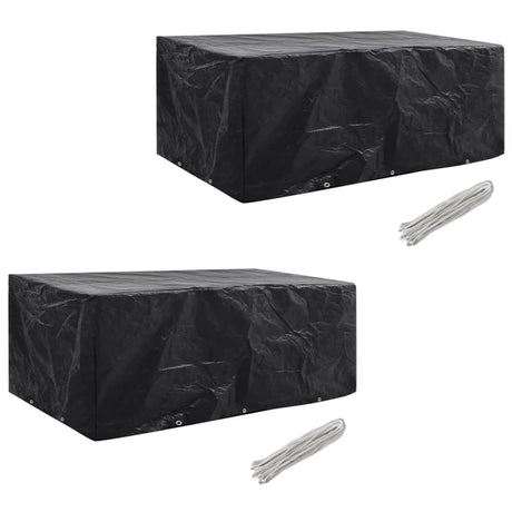 Garden Furniture Covers 2Pcs 4 Person Poly Rattan 113X113Cm