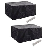 Garden Furniture Covers 2Pcs 4 Person Poly Rattan 113X113Cm