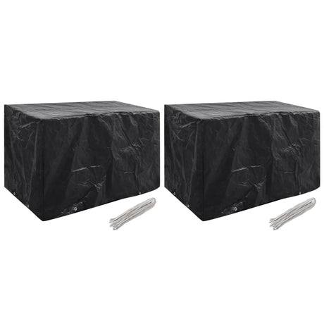 Garden Furniture Covers 2Pcs 4 Person Poly Rattan 113X113Cm