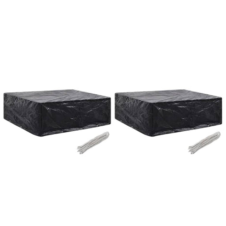 Garden Furniture Covers 2Pcs 4 Person Poly Rattan 113X113Cm