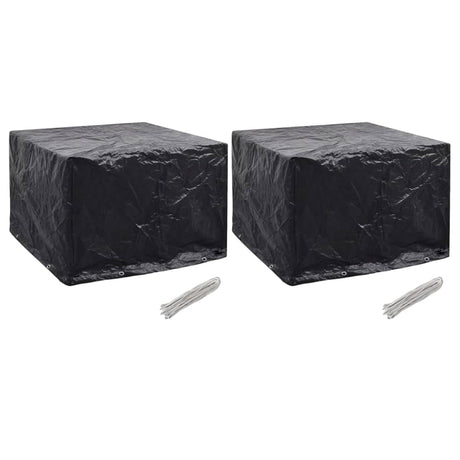 Garden Furniture Covers 2Pcs 4 Person Poly Rattan 113X113Cm
