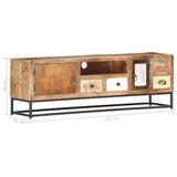 Tv Cabinet 120X30X40 Cm Solid Reclaimed Wood