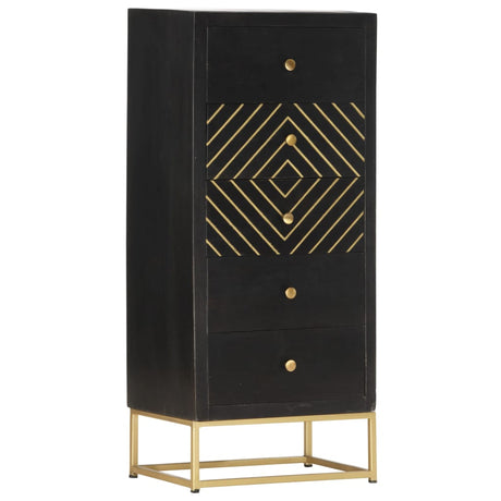 Drawer Cabinet 45X30X105 Cm Solid Mango Wood