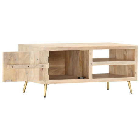 Coffee Table 90X45X40 Cm Solid Mango Wood