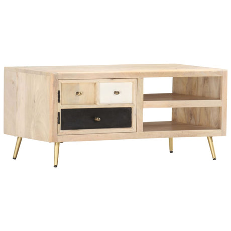 Coffee Table 90X45X40 Cm Solid Mango Wood