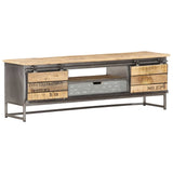 Tv Cabinet 120X30X40 Cm Solid Mango Wood