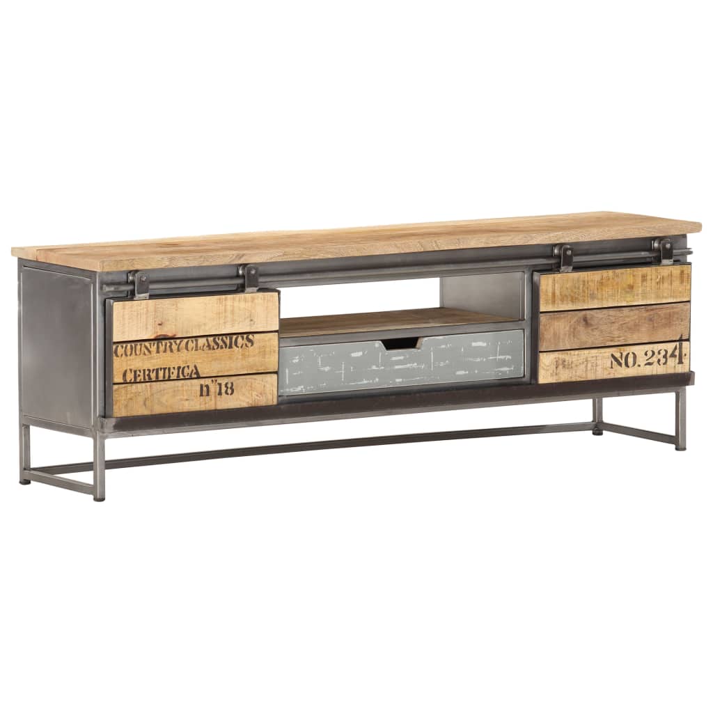 Tv Cabinet 120X30X40 Cm Solid Mango Wood