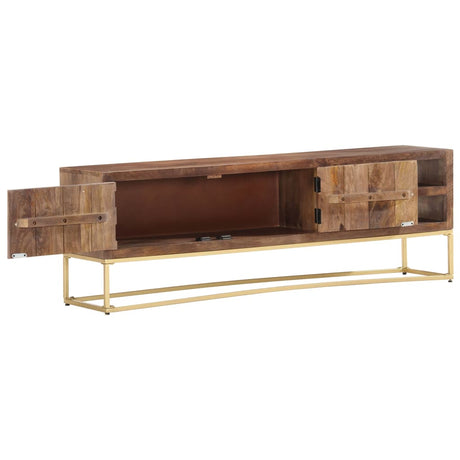 Tv Cabinet 138X30X46 Cm Solid Mango Wood
