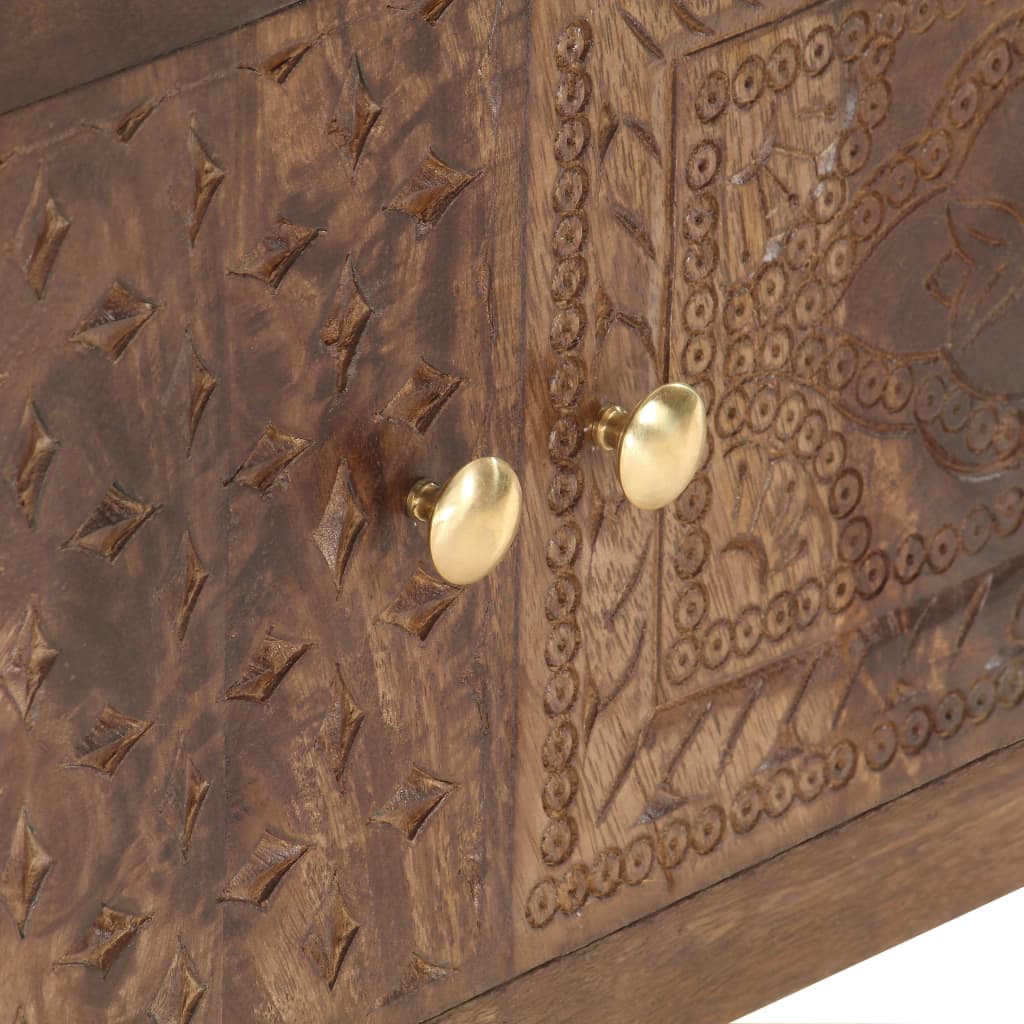 Tv Cabinet 138X30X46 Cm Solid Mango Wood