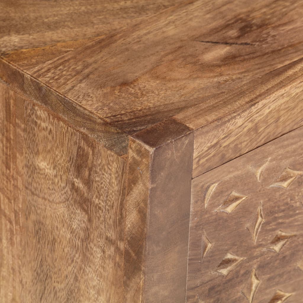 Bedside Cabinet 40X30X50 Cm Solid Mango Wood