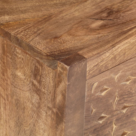 Bedside Cabinet 40X30X50 Cm Solid Mango Wood