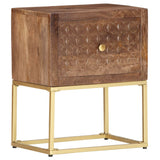 Bedside Cabinet 40X30X50 Cm Solid Mango Wood