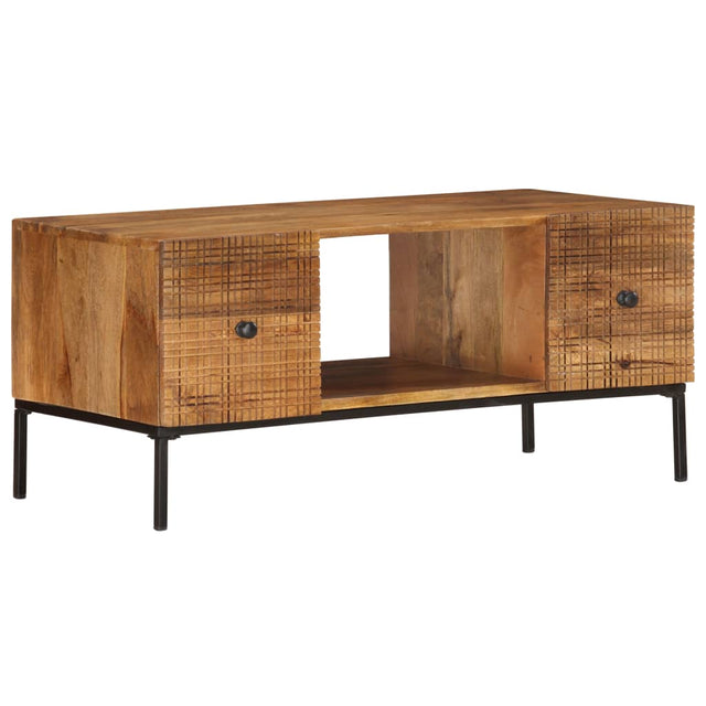 Coffee Table 90X45X40 Cm Solid Mango Wood