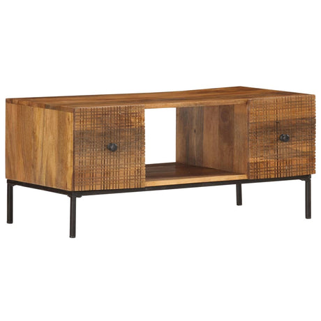 Coffee Table 90X45X40 Cm Solid Mango Wood