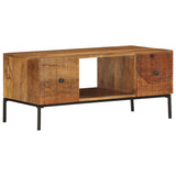 Coffee Table 90X45X40 Cm Solid Mango Wood