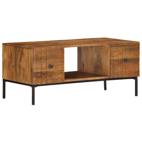 Coffee Table 90X45X40 Cm Solid Mango Wood