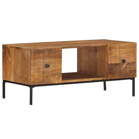 Coffee Table 90X45X40 Cm Solid Mango Wood