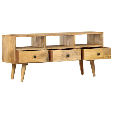 Tv Cabinet 110X36X50 Cm Solid Mango Wood