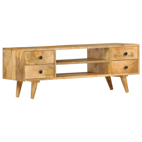 Tv Cabinet 110X35X40 Cm Solid Mango Wood