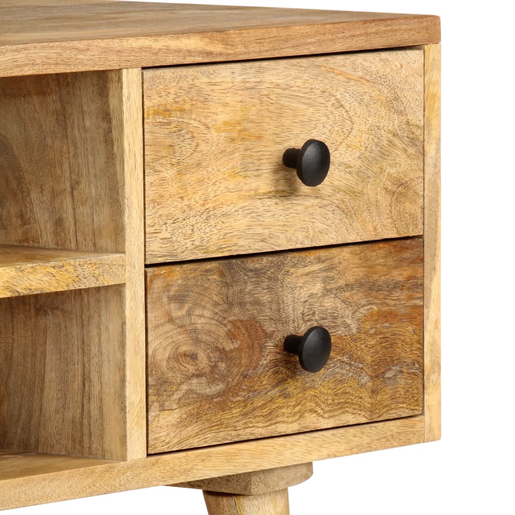 Tv Cabinet 110X35X40 Cm Solid Mango Wood