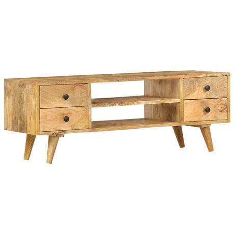 Tv Cabinet 110X35X40 Cm Solid Mango Wood