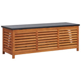 Garden Storage Box Solid Eucalyptus Wood