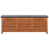 Garden Storage Box Solid Eucalyptus Wood
