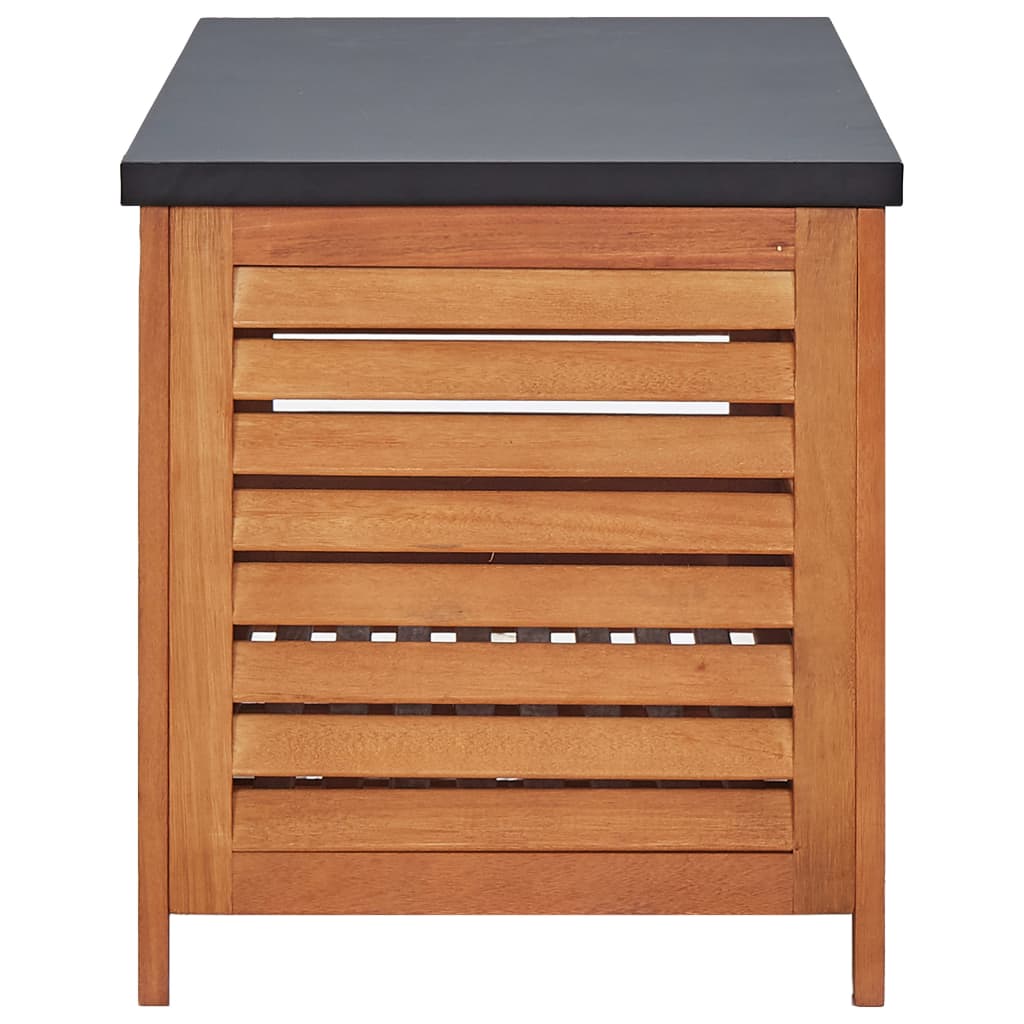 Garden Storage Box Solid Eucalyptus Wood