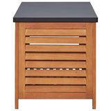 Garden Storage Box Solid Eucalyptus Wood