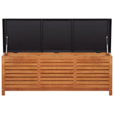 Garden Storage Box Solid Eucalyptus Wood