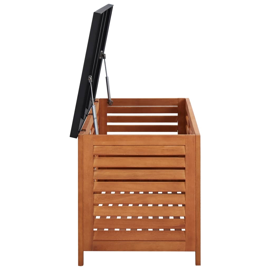 Garden Storage Box Solid Eucalyptus Wood