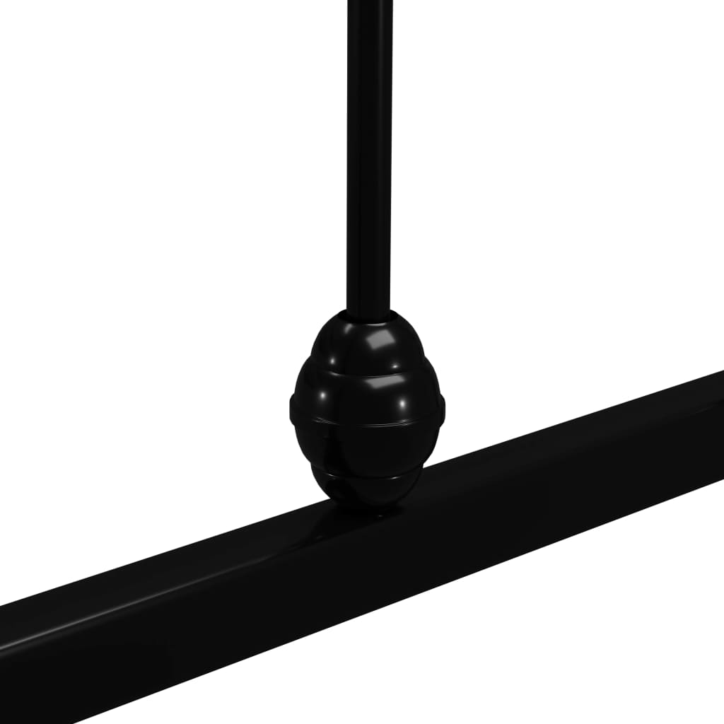 Bed Frame without Mattress with Headboard Black 160x200 cm Metal