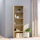 5-Tier Book Cabinet 80X30X Engineered Wood