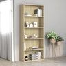 5-Tier Book Cabinet 80X30X Engineered Wood