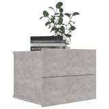 Bedside Cabinet Concrete Grey 40x30x30 cm Engineered Wood