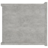 Bedside Cabinet Concrete Grey 40x30x30 cm Engineered Wood