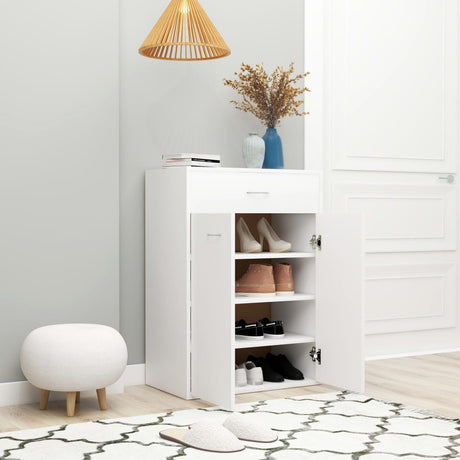 Shoe Cabinet 60X35X84 Cm Engineered Wood