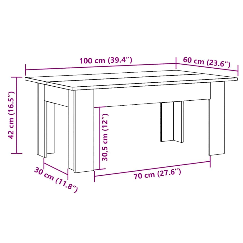 Coffee Table Engineered Wood