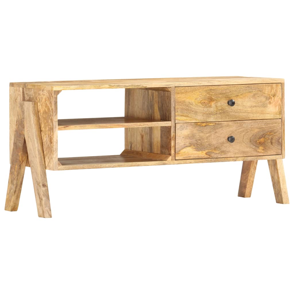 Tv Cabinet 97X35X47 Cm Solid Mango Wood
