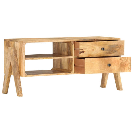 Tv Cabinet 97X35X47 Cm Solid Mango Wood