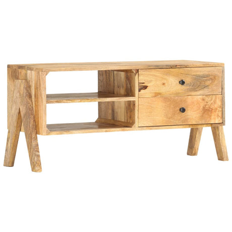 Tv Cabinet 97X35X47 Cm Solid Mango Wood