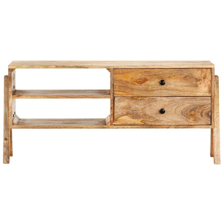 Tv Cabinet 97X35X47 Cm Solid Mango Wood