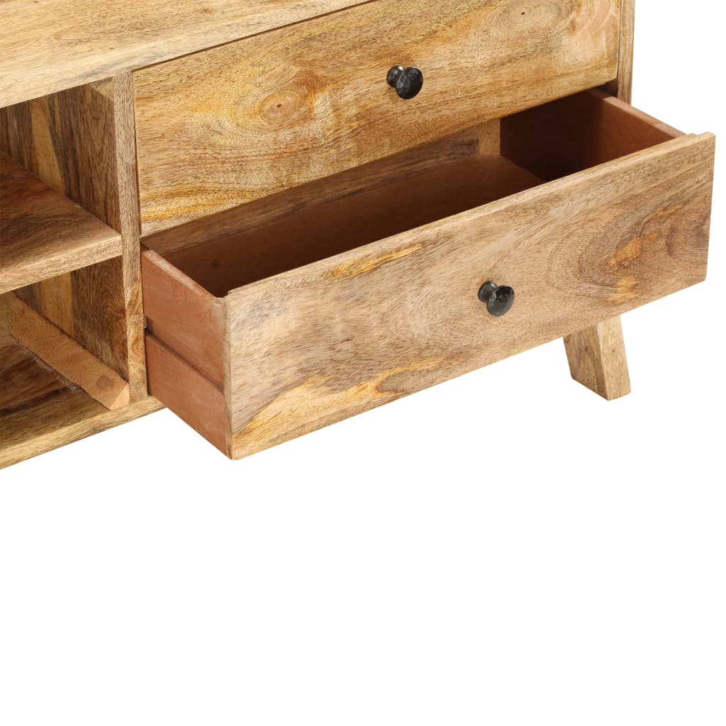 Tv Cabinet 97X35X47 Cm Solid Mango Wood