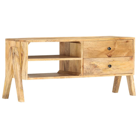 Tv Cabinet 97X35X47 Cm Solid Mango Wood