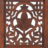 Hand Carved 3-Panel Room Divider 120X165 Cm Solid Mango Wood