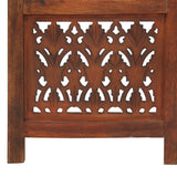 Hand Carved 3-Panel Room Divider 120X165 Cm Solid Mango Wood