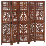 Hand Carved 3-Panel Room Divider 120X165 Cm Solid Mango Wood
