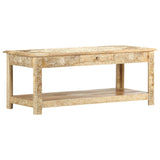 Coffee Table 110X50X45 Cm Hand Painted Solid Mango Wood